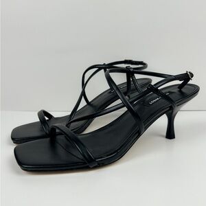 Nine West Black Strappy Heels